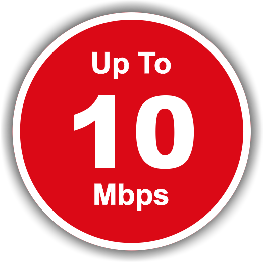 Upto 10 Mbps